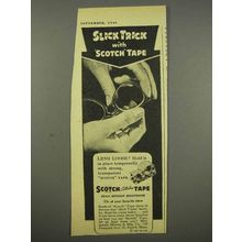 1946 Scotch Tape Ad - Slick Trick