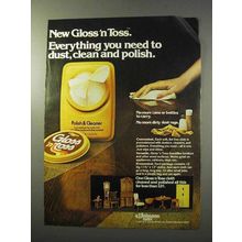 1977 Johnson Wax Gloss 'n Toss Ad - Everything You Need