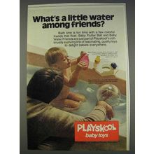 1977 Playskool Ad - Baby Flutter Ball, Water Friends