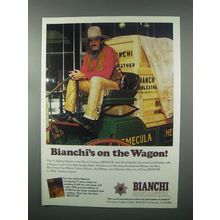 1982 Bianchi Holsters Ad - On The Wagon