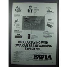 1983 BWIA Airways Ad - A Rewarding Experience