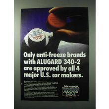 1984 Alugard 340-2 Anti-Freeze Ad - All 4 US Car Makers