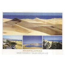 MASPALOMAS, GRAN CANARIA, SPAIN unused postcard vgc =
