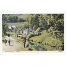 Horse-drawn Barge at Llangollen Postcard 2043