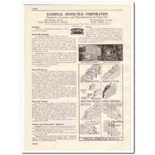 NATIONAL STONE-TILE CORP 1931 Holobrik cast concrete vintage catalog