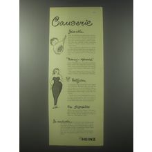 1954 Heinz Foods Ad - Causerie Joint Action