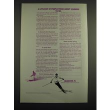 1972 Killington Vermont Ad - A little bit of purple prose about learning to ski