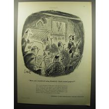 1951 Kimberly-Clark Paper Ad - cartoon by Claude Smith