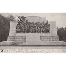 Unveiling WW1 Northumberland Fusiliers Military Monument Old Postcard