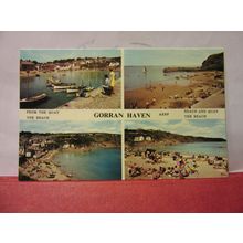 multiview, GORRAN HAVEN . CORNWALL unused postcard by Harvey Barton =