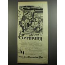 1954 German Tourist Information Office Ad - This year it's Germany