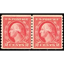 492, Mint NH Coil Pair Well Centered And Very Fresh! ** Stuart Katz
