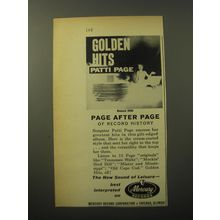 1960 Mercury Records Advertisement - Golden Hits Patti Page