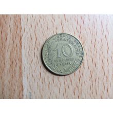 France Republic 1971 10 Centimes Coin