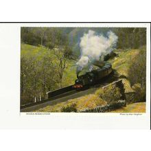 Yorkshire DOUBLE-HEADED STEAM Postcard by North York Moors Railway