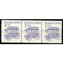2225 1c Omnibus Fine MNH Dry Gum PNC 1/3 W1437