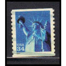 Used 3476 34c Statue of Liberty Fine W4865