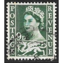 1958-69 Wales Definitive - SG W4 9d QEII C5
