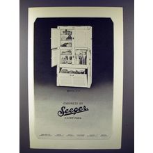 1928 Seeger Refrigerator Ad - Model 11-15