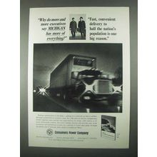 1967 Consumers Power Company Ad - More Executives