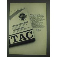 1967 Contac Medicine Ad - Aspirin Taker Should Know