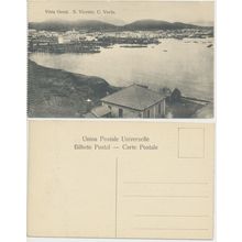 Cape Cabo Verde : SAO VICENTE : Vista Geral : unused orig 1900s RPPC