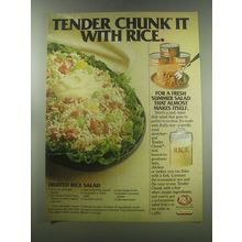1980 Hormel Tender Chunk Advertisement - recipe for Fruited rice salad