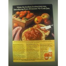1982 Karo Corn syrup Advertisement - recipe for No-Cook Jam