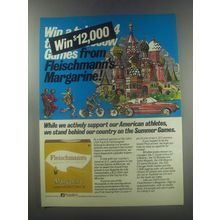 1980 Fleischmann's Margarine Ad - We actively support our American Athletes
