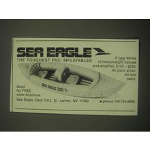 1981 Sea Eagle Inflatable Boats Ad - Sea Eagle the toughest PVC Inflatables