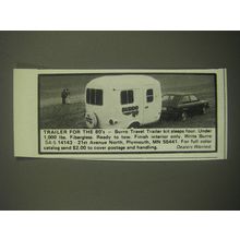 1981 Burro Travel Trailer Ad - Trailer for the 80's