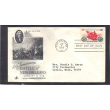 FDC Art Craft 1261 5c New Orleans (Cachet-Typed/A) CV40930