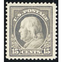 418, Mint LH XF JUMBO 15¢ - PSE Certificate Graded 90J * Stuart Katz