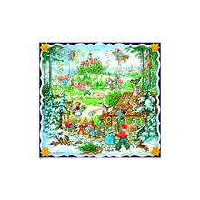 10411 - Korsch Advent Calendar - Wonderland - 12"H x 12"W x .1"D