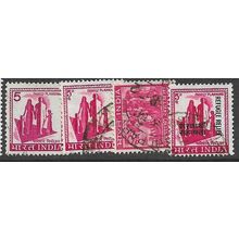 1965/1974 4 different values - fine used (o)