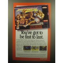 1993 Capcom Street Fighter II Turbo SNES Video Game Advertisement