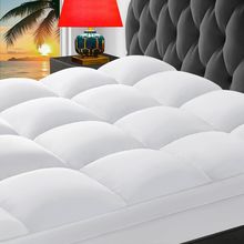 CHOKIT Queen Mattress Topper, Extra Thick Pillow Top Mattress Pad for Back Pain