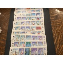 ICOLLECTZONE Solomon Islands 570-575 VF Ships America’s Cup 50 stamps (E900)