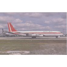 Guyana Airways Boeing B707 344B Civil Aircraft Postcard (QA275)