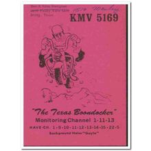 kmv-5169 don snodgrass irving texas 1960s cb qsl card vintage postcard