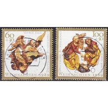 GERMANY BUND [1989] MiNr 1442-43 ( O/used ) Weihnachten