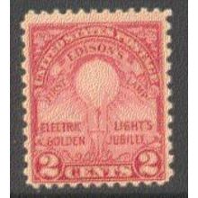 655 2c Edison's First Lamp Average Plus MNH Q0718