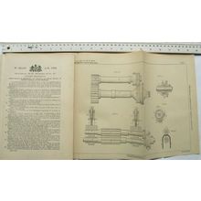 1894 Patent No. 20,179 fluted rollers gilling combing, Cholerton, Philadelphia