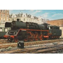 Schnellzug Lokomotive 19 015 Staatsbahnen Halle Railway German Train Postcard