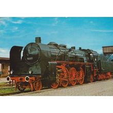 Schnellzug Lokomotive 19 017 German Train Postcard