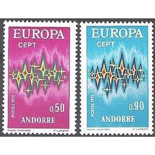 Andorre Français 1972 Michel 238 - 239 Neuf ** Cote (2008) 41.00 € Europa CEPT