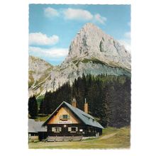 OBERST-KLINKE-HUTTE, ADMONT used postcard vgc #