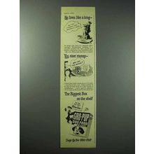 1948 Gro-Pup Dog Food Ad - He Lives Like a King