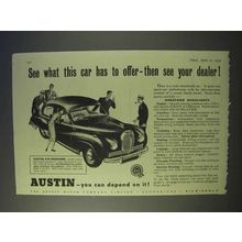 1954 Austin A70 Hereford Car Ad - Has To Offer
