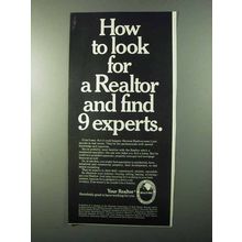 1971 National Association of Real Estate Boards Ad - Find Experts